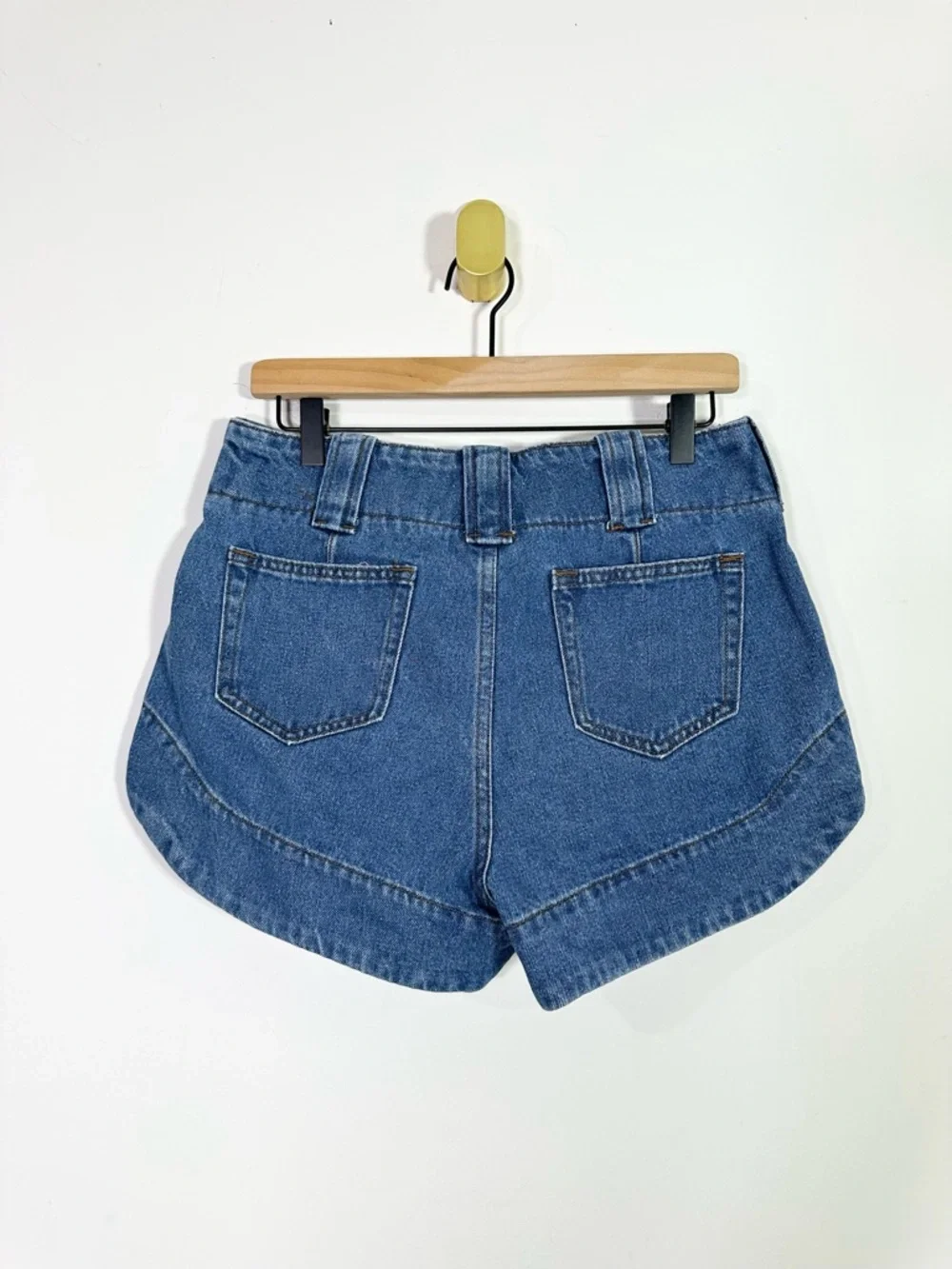 Elan High Rise Blue Denim Jean Shorts